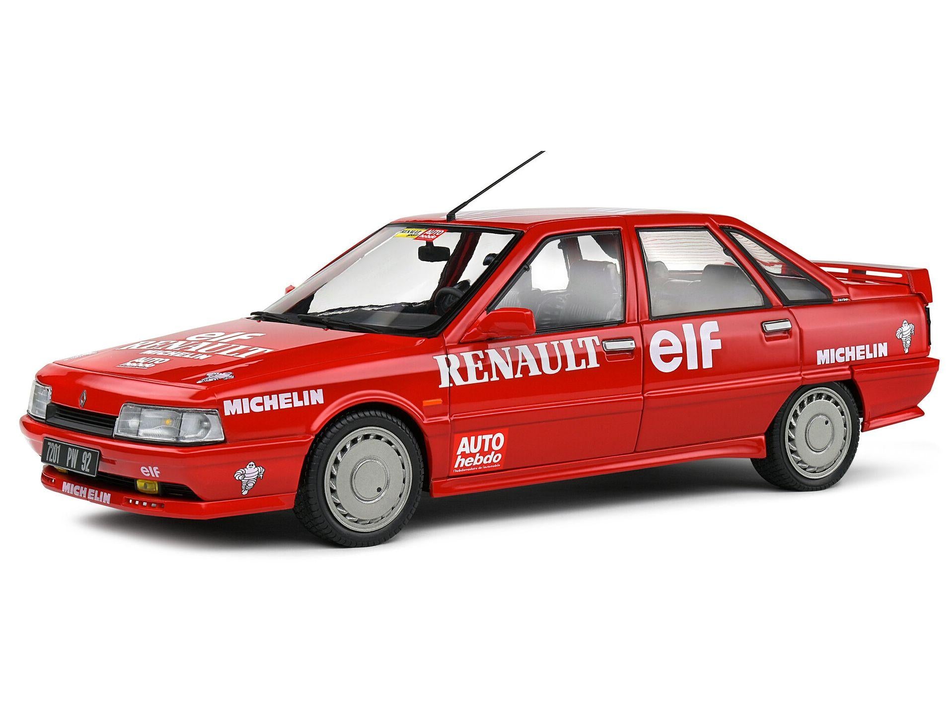 Renault 21 Mk1 Turbo Record De Vitesse Sur Glace 1988 1:18 Scale Solido Diecast Model-Solido-Diecast Model Centre