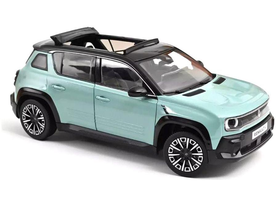 Renault 4 E-Tech 100% Electric 2025 Hauts de France Green 1:18 Scale Norev Diecast Model Car-Norev-Diecast Model Centre