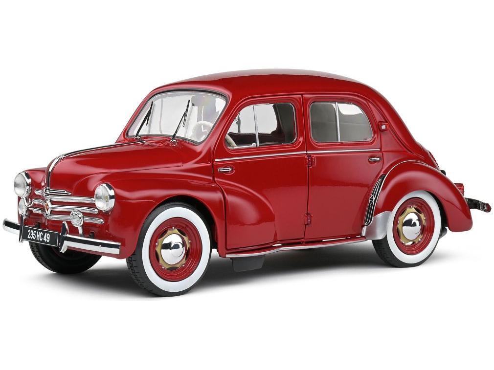 Renault 4CV 1956 Red 1:18 Scale Solido Diecast Model-Solido-Diecast Model Centre