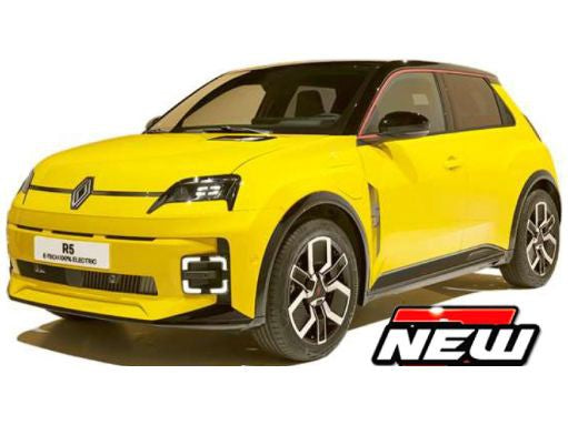 Renault 5 E-TECH yellow - 1:43 Scale Toy Car-Bburago-Diecast Model Centre