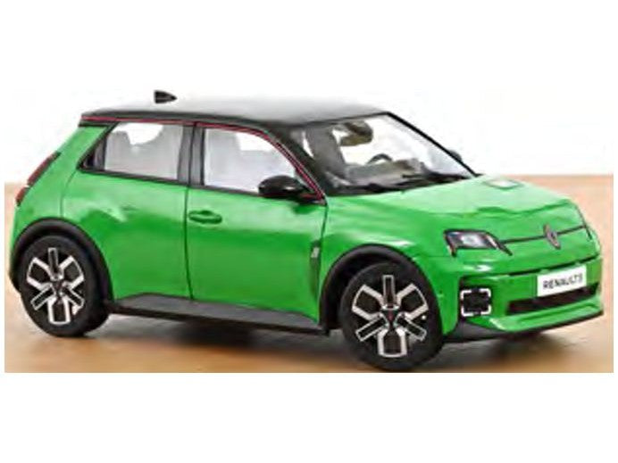 Renault 5 E-Tech 100% Electric 2024 Pop Green - 1:18 Scale Model Car-Norev-Diecast Model Centre