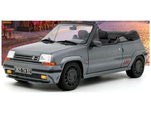 Renault 5 GT Turbo Cabriolet Tungsten Grey 1995 1:18 Scale Resin Model Car – OttOmobile-OttOmobile-Diecast Model Centre