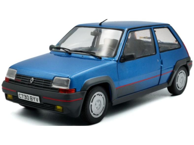 Renault 5 GT Turbo Mk1 1985 Bleu Alpine 1:18 Scale Solido Diecast Model-Solido-Diecast Model Centre