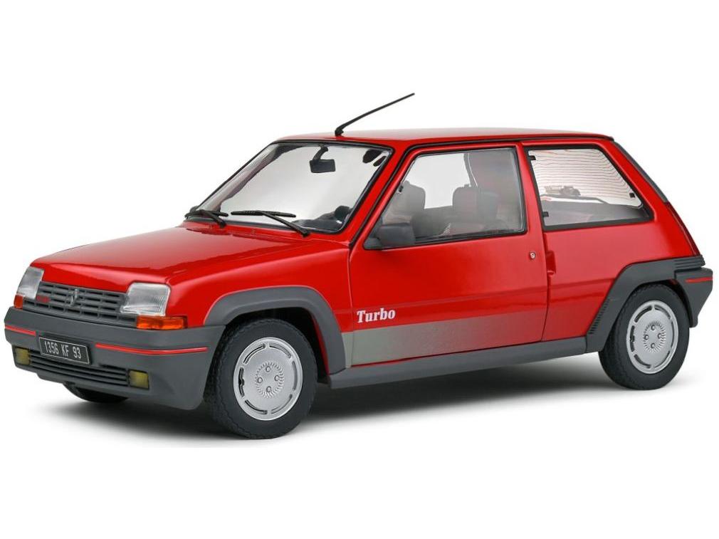 Renault 5 GT Turbo Mk1 1985 Red 1:18 Scale Solido Diecast Model-Solido-Diecast Model Centre