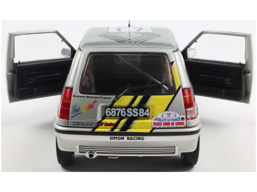 Renault 5 GT Turbo Mk2 #17 A.Oreille Tour De Corse 1989 1:18 Scale Solido Diecast Model Car-Solido-Diecast Model Centre