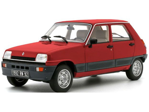 Renault 5 GTL (5-door) 1984 red - 1:18 Scale Resin Model Car-OttOmobile-Diecast Model Centre