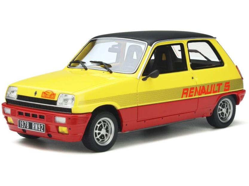 Renault 5 TS Monte Carlo Yellow/Red 1:18 Scale OttOmobile Resin Model-OttOmobile-Diecast Model Centre