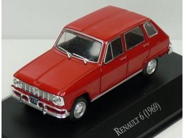 Renault 6 1969 Red (Argentina Spec.) 1:43 Scale Diecast Model-Unbranded-Diecast Model Centre