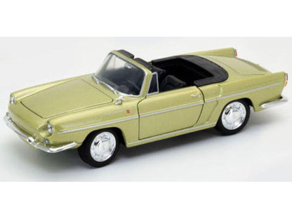 Renault Caravelle Metallic Green(Top Down) 1:24 Scale Welly Diecast Model-Welly-Diecast Model Centre