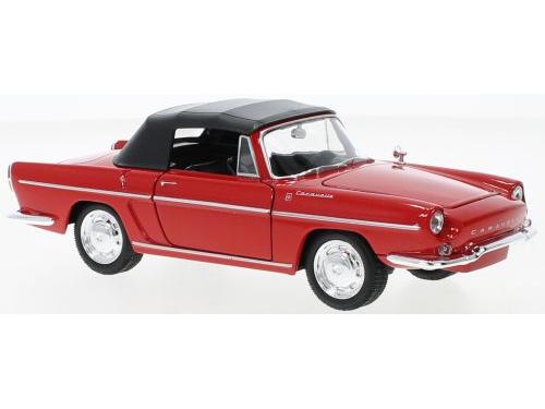 Renault Caravelle Red (Top Up) 1:24 Scale Welly Diecast Model-Welly-Diecast Model Centre