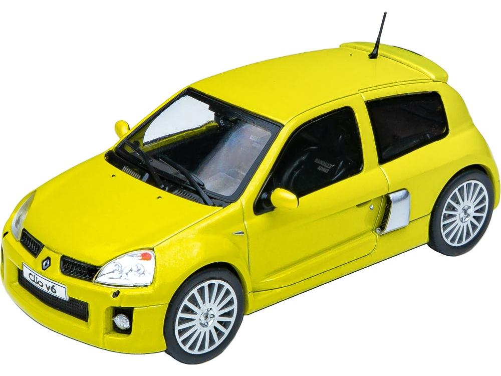 Renault Clio V6 Ph.2 Acid Yellow 2004 1:43 Scale Diecast Car – Solido-Solido-Diecast Model Centre
