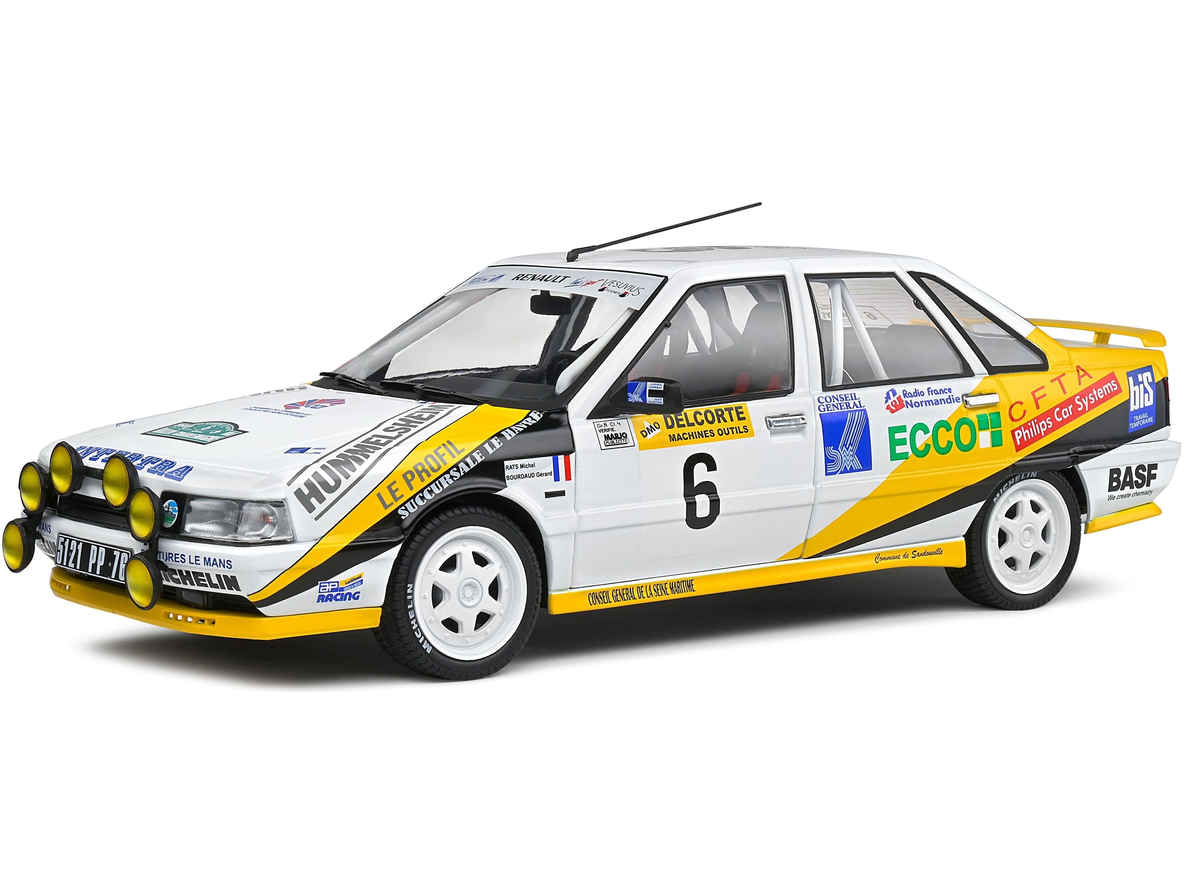Renault R21 Turbo GR.A Rally Charlemagne 1991 1:18 Scale Solido Diecast Model-Solido-Diecast Model Centre