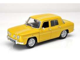 Renault R8 Gordini Yellow 1:24 Scale Welly Diecast Model-Welly-Diecast Model Centre