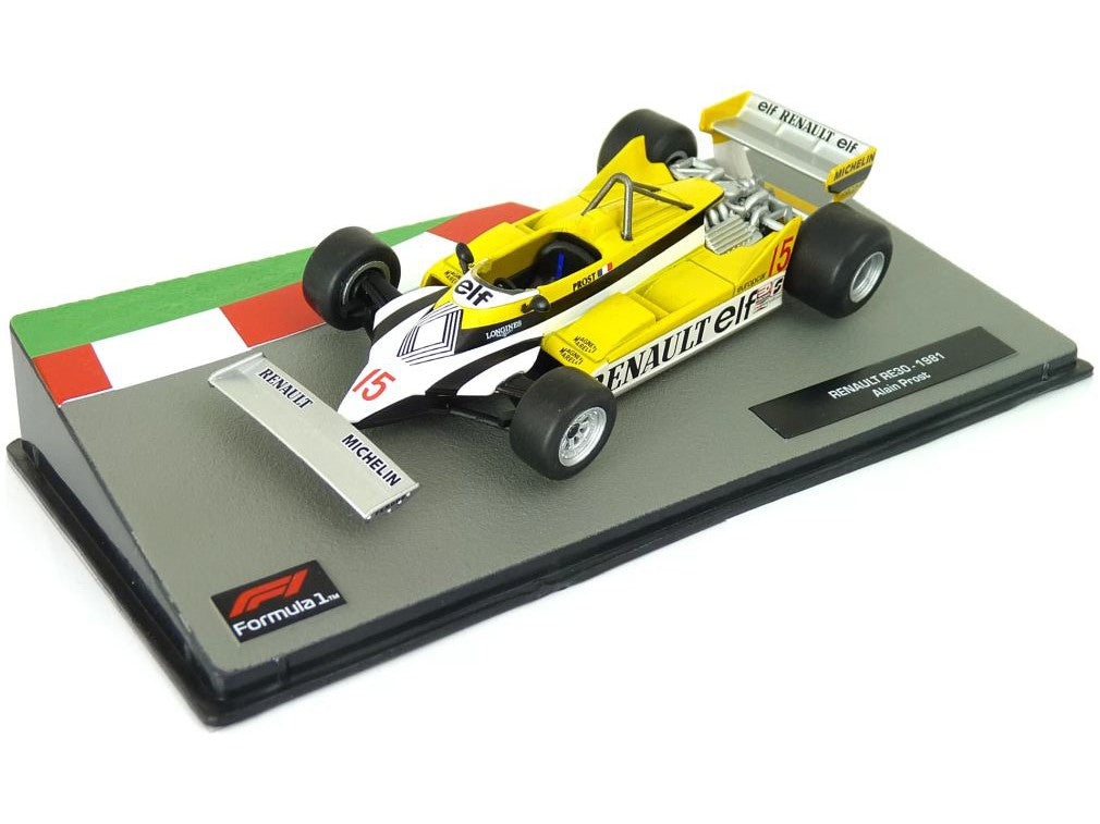 Renault RE30 #15 F1 1981 Alain Prost - 1:43 Scale Model Car-Unbranded-Diecast Model Centre