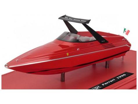 Riva Motoscafo 32 Ferrari 1990 2 x Engine V8 780CV (24cm) Red w/Showcase 1:43 Scale Kess Resin Model-Kess-Diecast Model Centre
