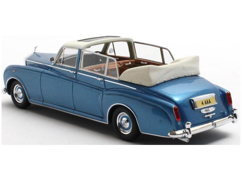Rolls Royce Phantom VI Landaulette Blue Metallic 1973 1:43 Scale Matrix Resin Model Car-Matrix-Diecast Model Centre