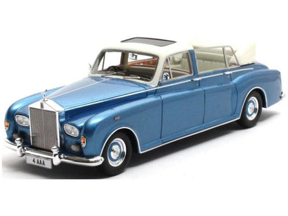 Rolls Royce Phantom VI Landaulette Blue Metallic 1973 1:43 Scale Matrix Resin Model Car-Matrix-Diecast Model Centre
