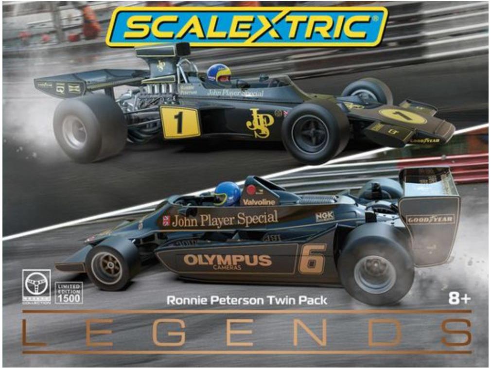 Ronnie Peterson Twin Pack Lotus 72 and 79 1:32 Scale Scalextric Slot Racing Car-Scalextric-Diecast Model Centre