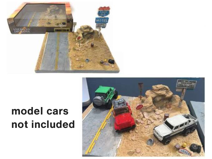 Route 66 - 1:64 Scale Diorama-American Diorama-Diecast Model Centre