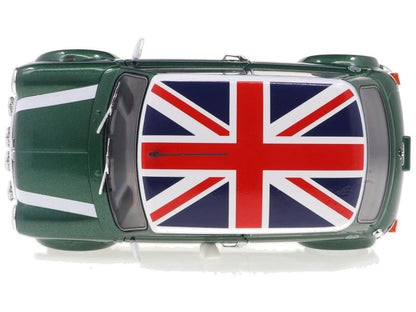 Rover Mini Cooper Sport British Racing Green and Flag Roof 1997 1:18 Scale Diecast Model Car – Solido-Solido-Diecast Model Centre
