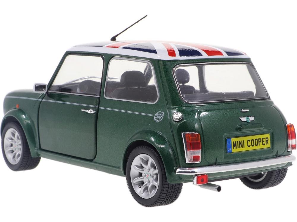 Rover Mini Cooper Sport British Racing Green and Union Jack Roof 1997 1:18 Scale Diecast Car – Solido-Solido-Diecast Model Centre