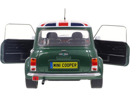 Rover Mini Cooper Sport British Racing Green and Union Jack Roof 1997 1:18 Scale Diecast Car – Solido-Solido-Diecast Model Centre