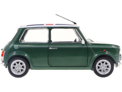 Rover Mini Cooper Sport British Racing Green and Union Jack Roof 1997 1:18 Scale Diecast Car – Solido-Solido-Diecast Model Centre