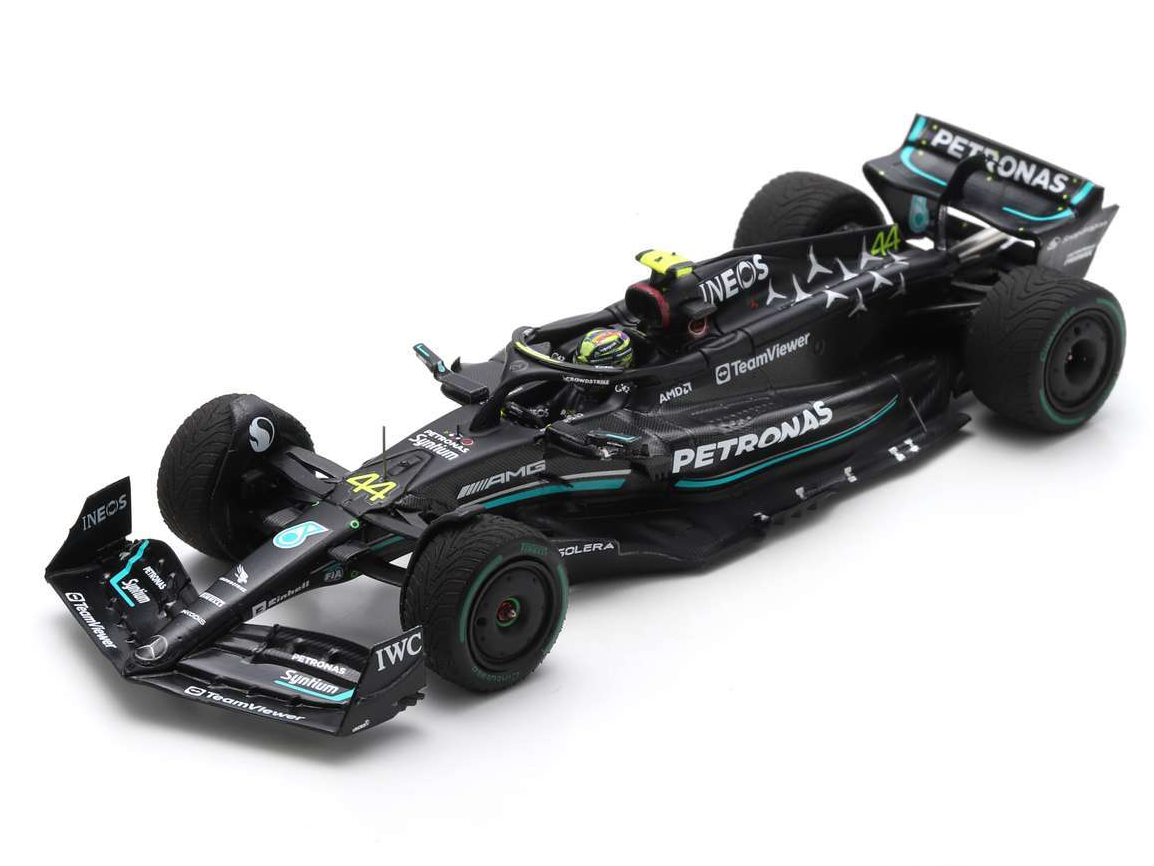 Mercedes-AMG Petronas W14 #44 4th F1 Monaco GP 2023 Lewis Hamilton - 1:43 Scale Resin Model Car