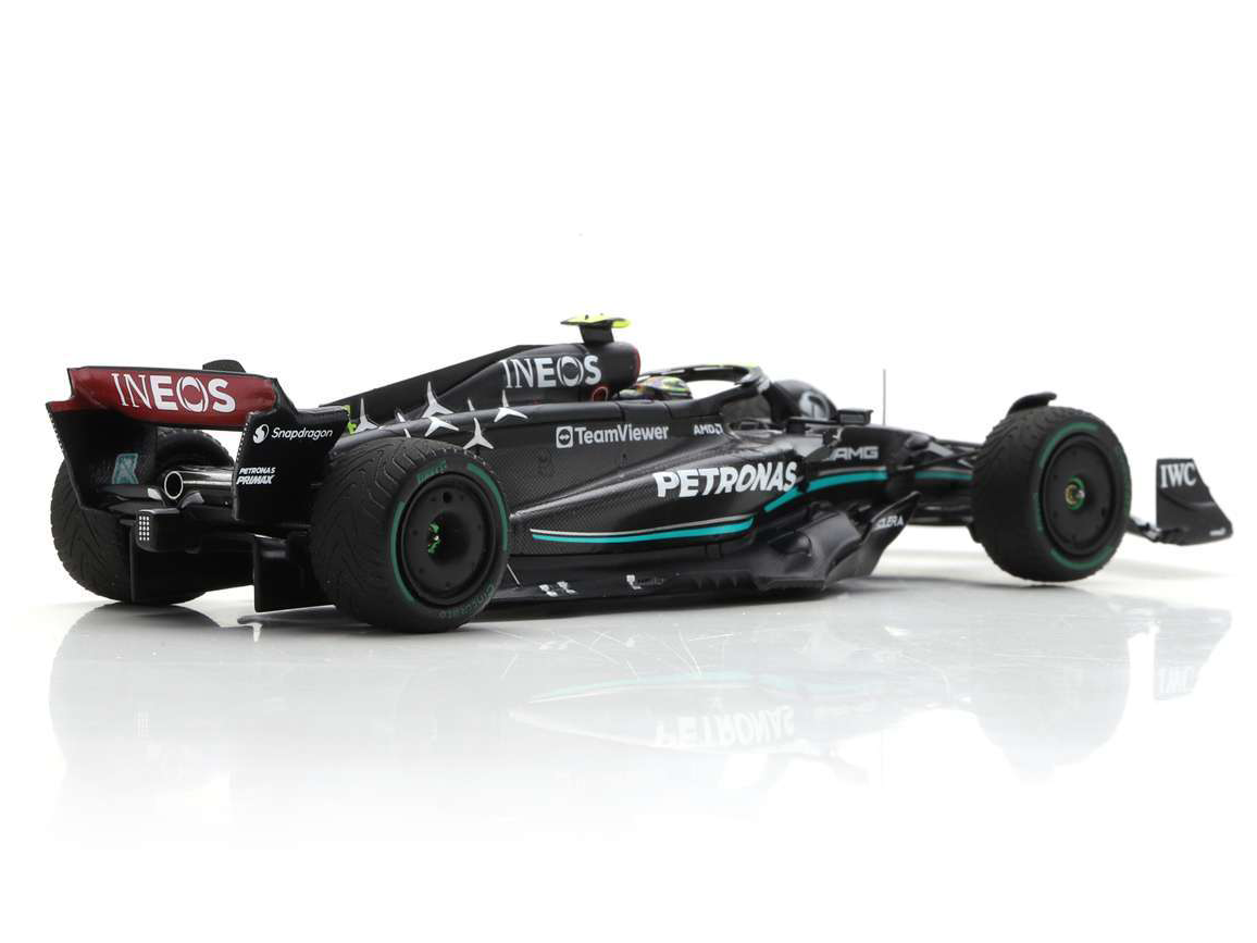 Mercedes-AMG Petronas W14 #44 4th F1 Monaco GP 2023 Lewis Hamilton - 1:43 Scale Resin Model Car