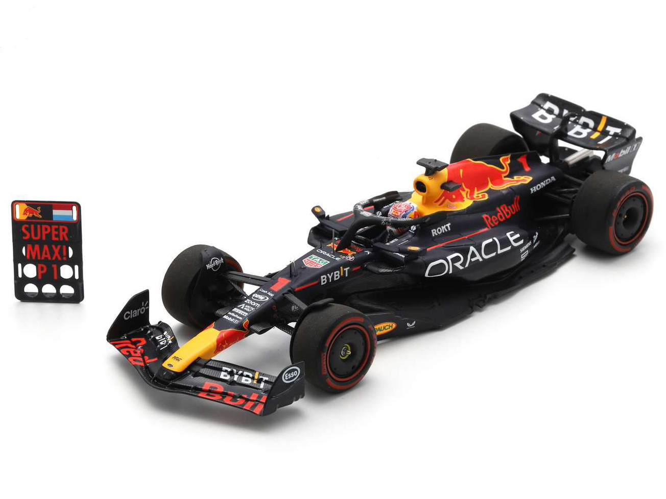 Oracle Red Bull Racing RB19 #1 Winner F1 Belgian GP 2023 Max Verstappen w/Pit Board - 1:43 Scale