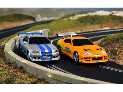 Fast and Furious Coffret 25 Ans Supra vs R34 Circuit Scalextric à l'échelle 1:32