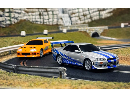 Fast and Furious Coffret 25 Ans Supra vs R34 Circuit Scalextric à l'échelle 1:32