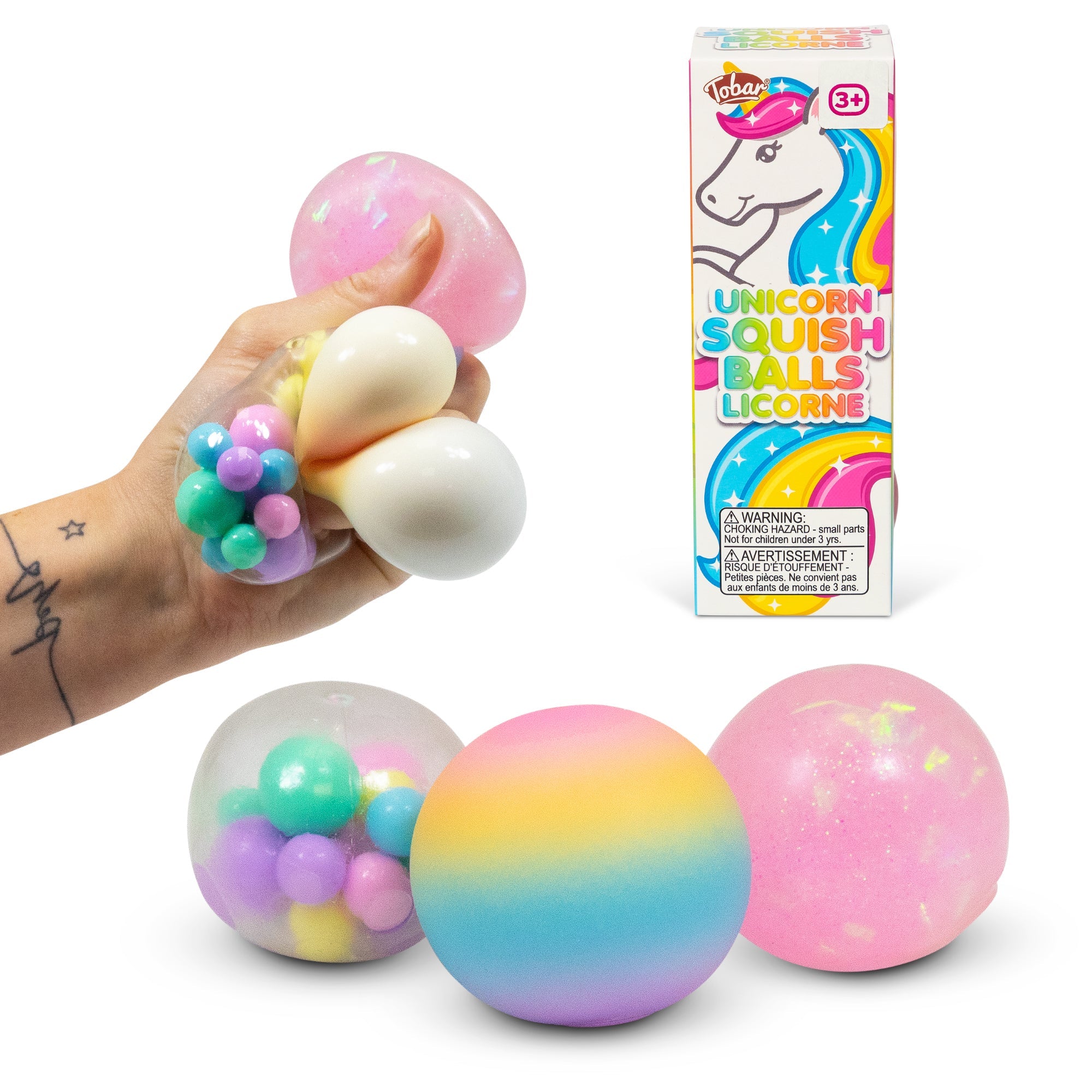 Scrunchems Unicorn 3Pk Diddy Squish Balls-Diecast Model Centre-Diecast Model Centre