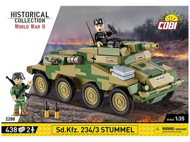 SD.KFZ 234/3 Stummel WWII (439 pcs) Cobi Brick Build Kit-Cobi-Diecast Model Centre