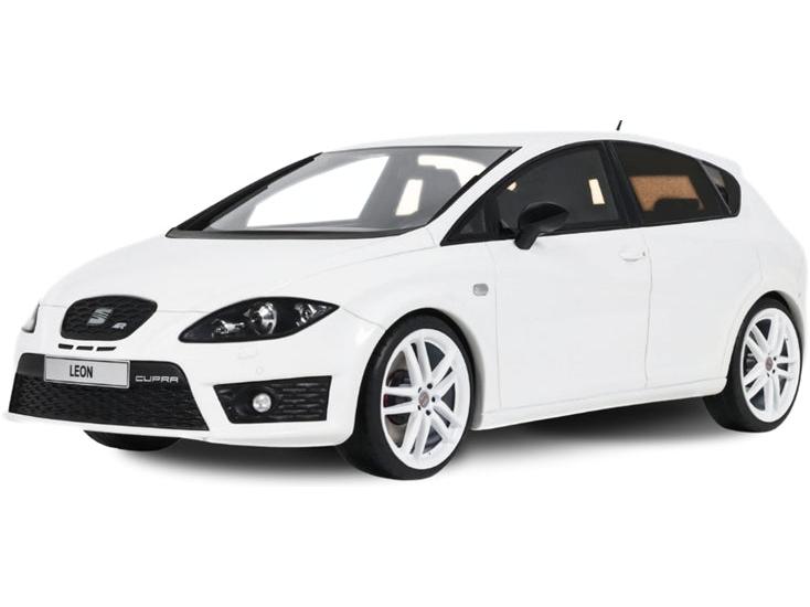 SEAT Leon MK2 Cupra R Candy White B9A 2010 1:18 Scale Resin Car – OttOmobile-OttOmobile-Diecast Model Centre