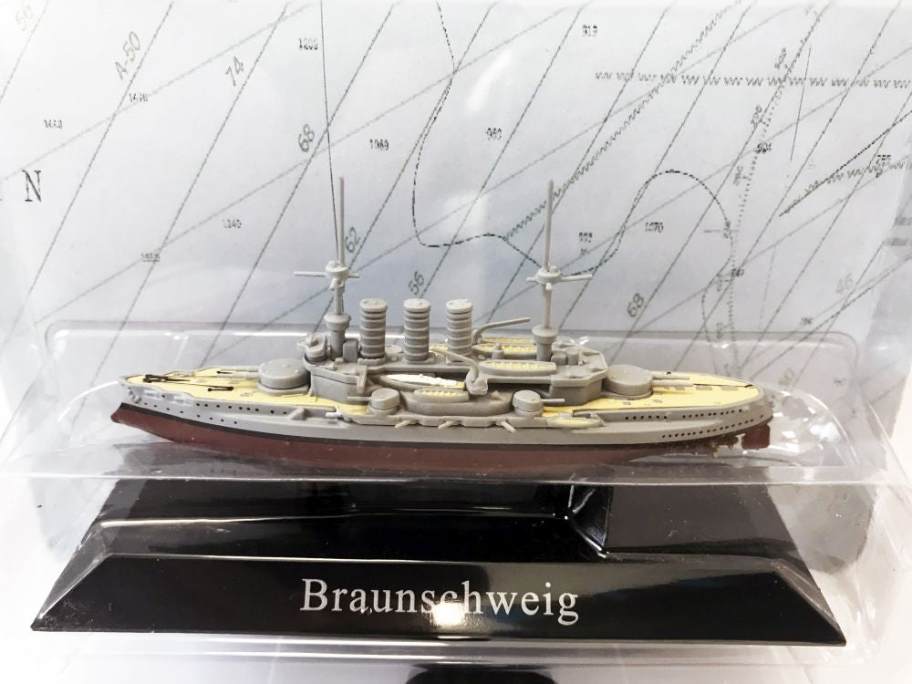 SMS Braunschweig Liner / Warship 1902 1:1250 Scale Unbranded Diecast Model-Unbranded-Diecast Model Centre