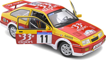 Ford Sierra Cosworth #11 Auriol/Occelli Tour De Corse 1987 Modèle réduit Solido 1:18