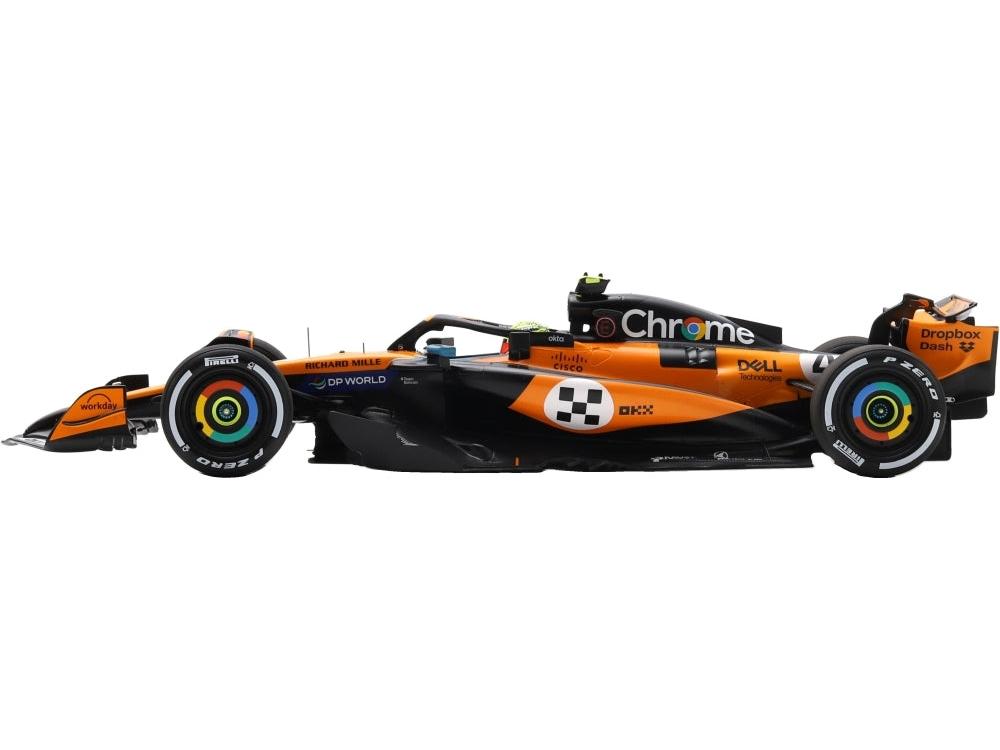 McLaren MCL39 #4 Winner F1 Monaco GP 2025 Lando Norris 1:18 Scale Resin Car – Spark