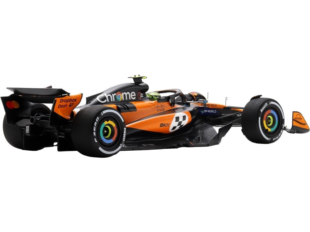 McLaren MCL39 #4 Winner F1 Monaco GP 2025 Lando Norris 1:18 Scale Resin Car – Spark