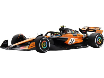 McLaren MCL39 #4 Winner F1 Monaco GP 2025 Lando Norris 1:18 Scale Resin Car – Spark