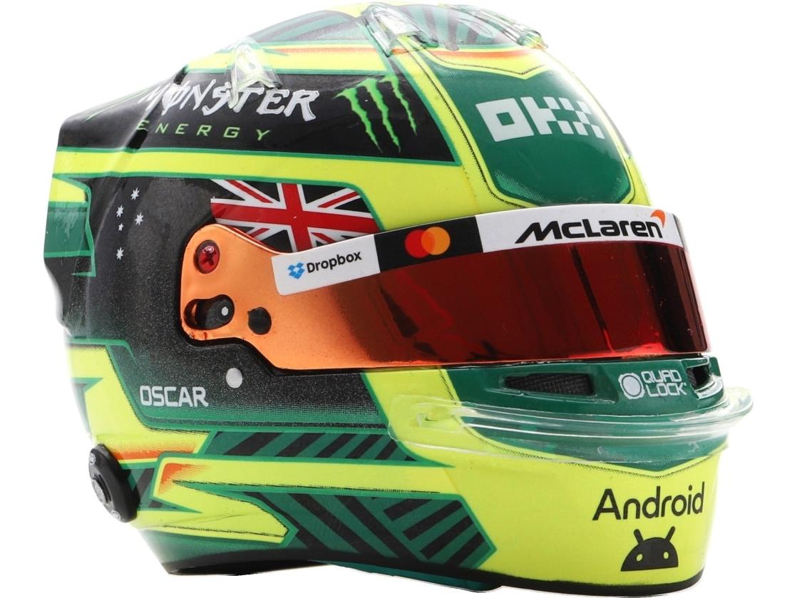 Casque Oscar Piastri F1 GP Australie 2026 Réplique Casque Résine Spark Échelle 1:5