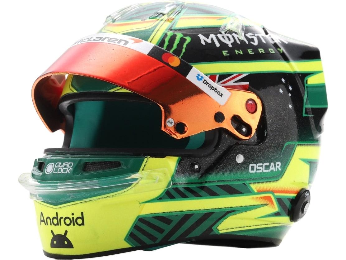 Casque Oscar Piastri F1 GP Australie 2026 Réplique Casque Résine Spark Échelle 1:5