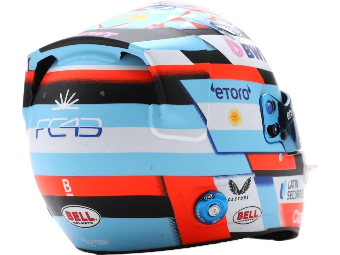 Franco Colapinto F1 2026 Casco 1:5 Escala Réplica de Resina Spark