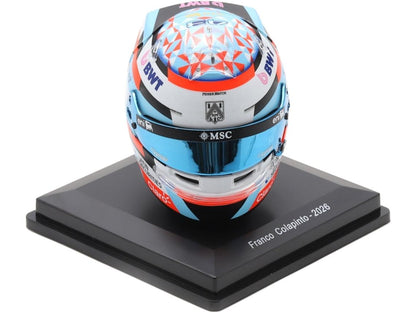 Franco Colapinto F1 2026 Casco 1:5 Escala Réplica de Resina Spark