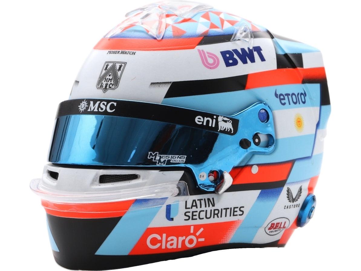 Franco Colapinto F1 2026 Casco 1:5 Escala Réplica de Resina Spark