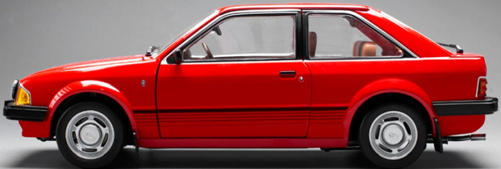 Ford Escort Mk3 Ghia 1981 Rot LHD Modellauto 1:18 Sun Star Diecast