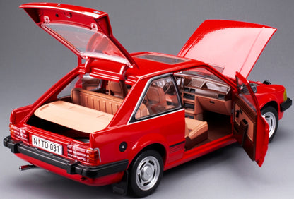 Ford Escort Mk3 Ghia 1981 Rot LHD Modellauto 1:18 Sun Star Diecast