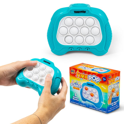 Time Pop Light Up Push Popper Game Blue