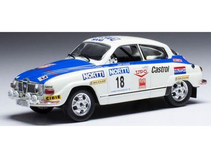 Saab 96 V4 #18 1000 Lakes Rally 1976 J.Vilkas/J.Soini 1:43 Scale IXO Diecast Model Car-IXO-Diecast Model Centre