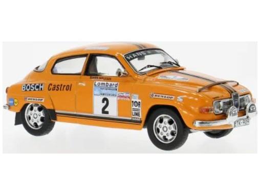 Saab 96 V4 RAC Rally 1974 #2 S.Blomqvist H.Sylvan 1:43 Scale IXO Diecast Model Car-IXO-Diecast Model Centre